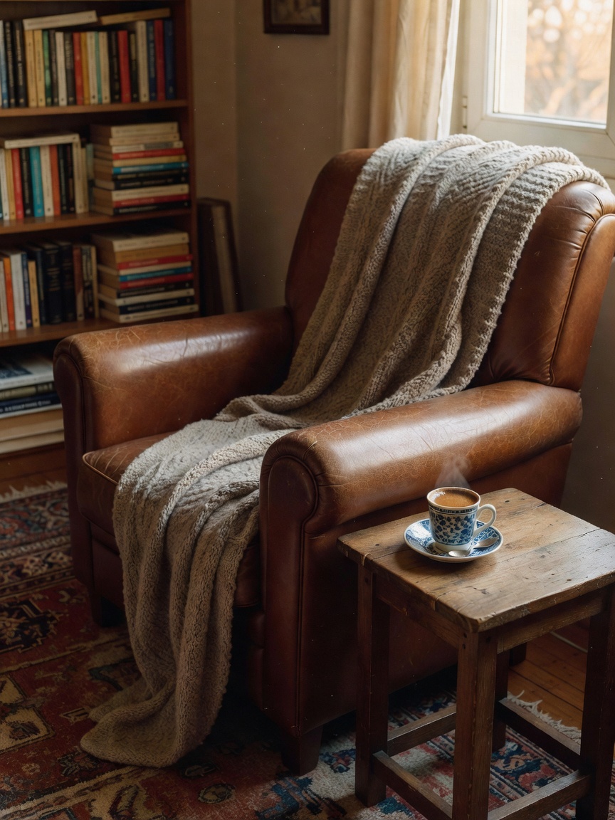 finally finished setting up this reading corner. perfect spot for turkish coffee and a good book aft