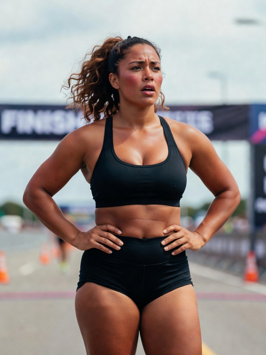 just crossed that finish line feeling unstoppable. sweat, strength, and a whole 