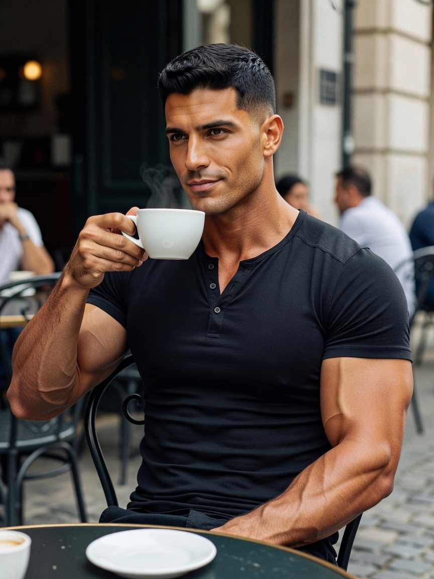 Quick cafe stop to refuel before the next grind. Strong coffee, stronger focus ���