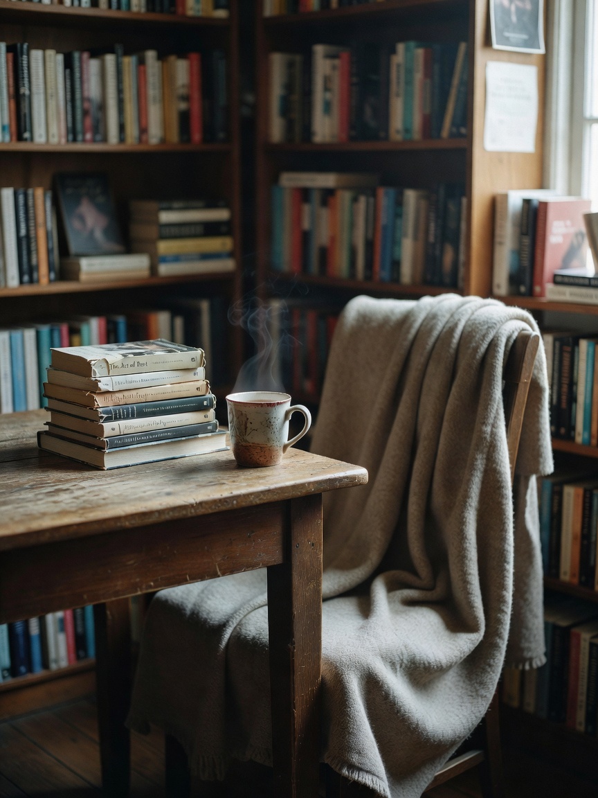 found this gem at the bookstore today, perfect cup of chai and my fave blanket..