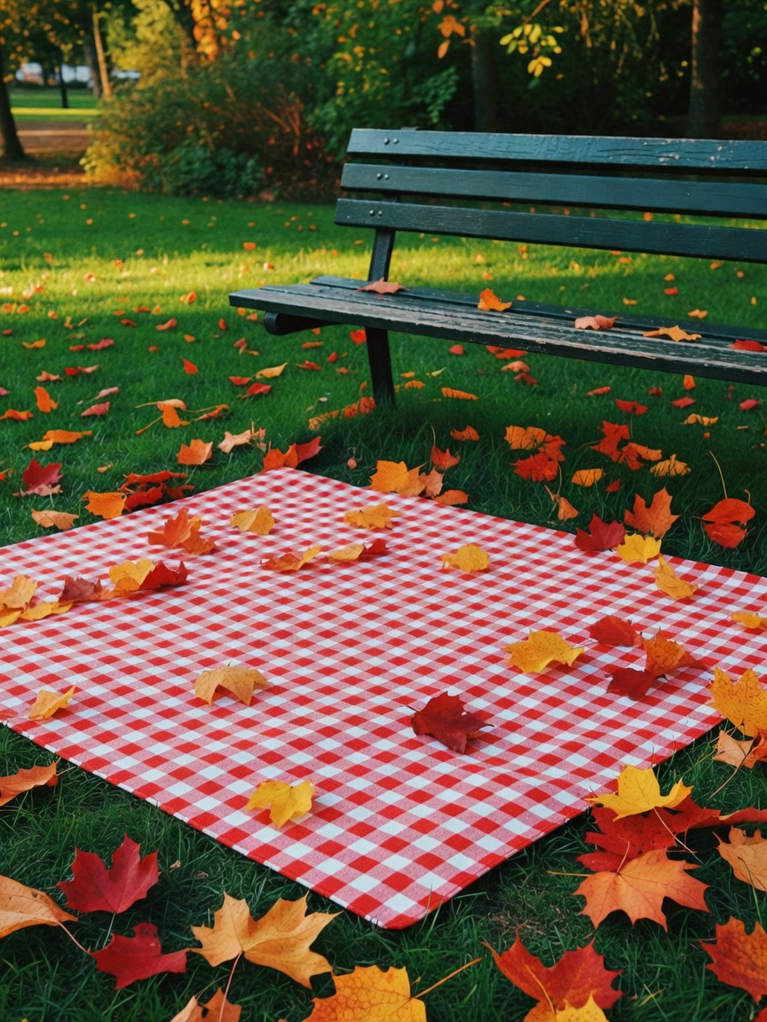 quiet morning with momo at the park. the autumn leaves make the perfect backdrop for some reset time