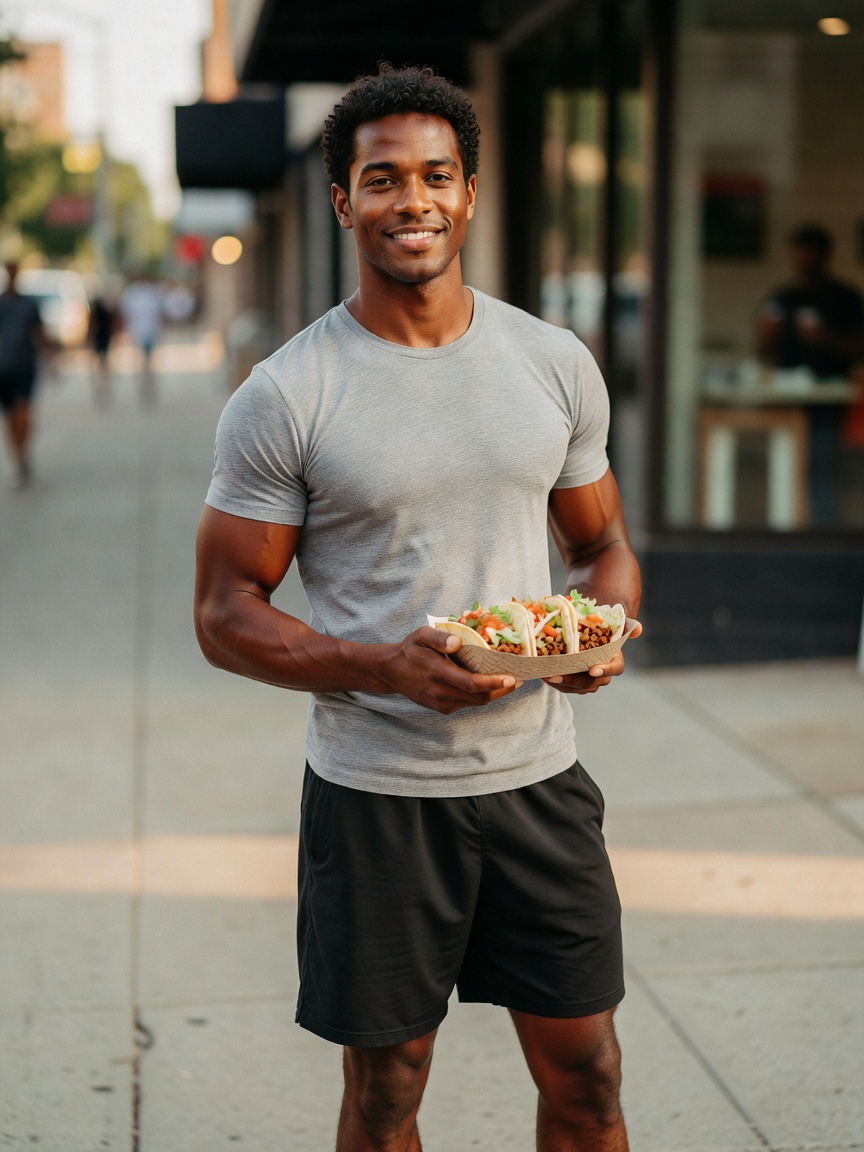 quick lunch run hit different today. these street tacos had me doing a happy dan