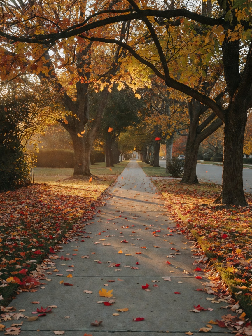 early sunrise walk with the pup, crunching through the leaves and clearing my he