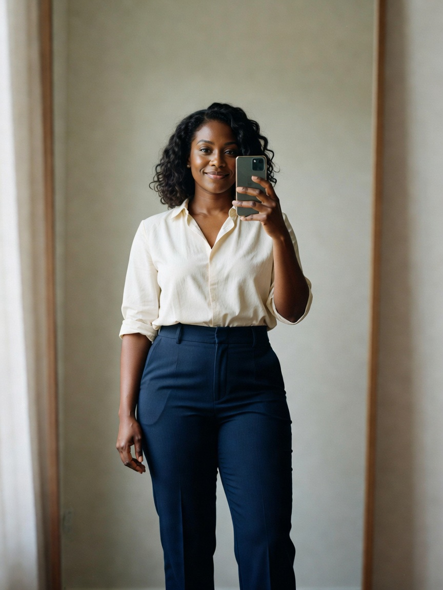 Today's look before heading to the community meetup. These earrings always get compliments. Feeling 