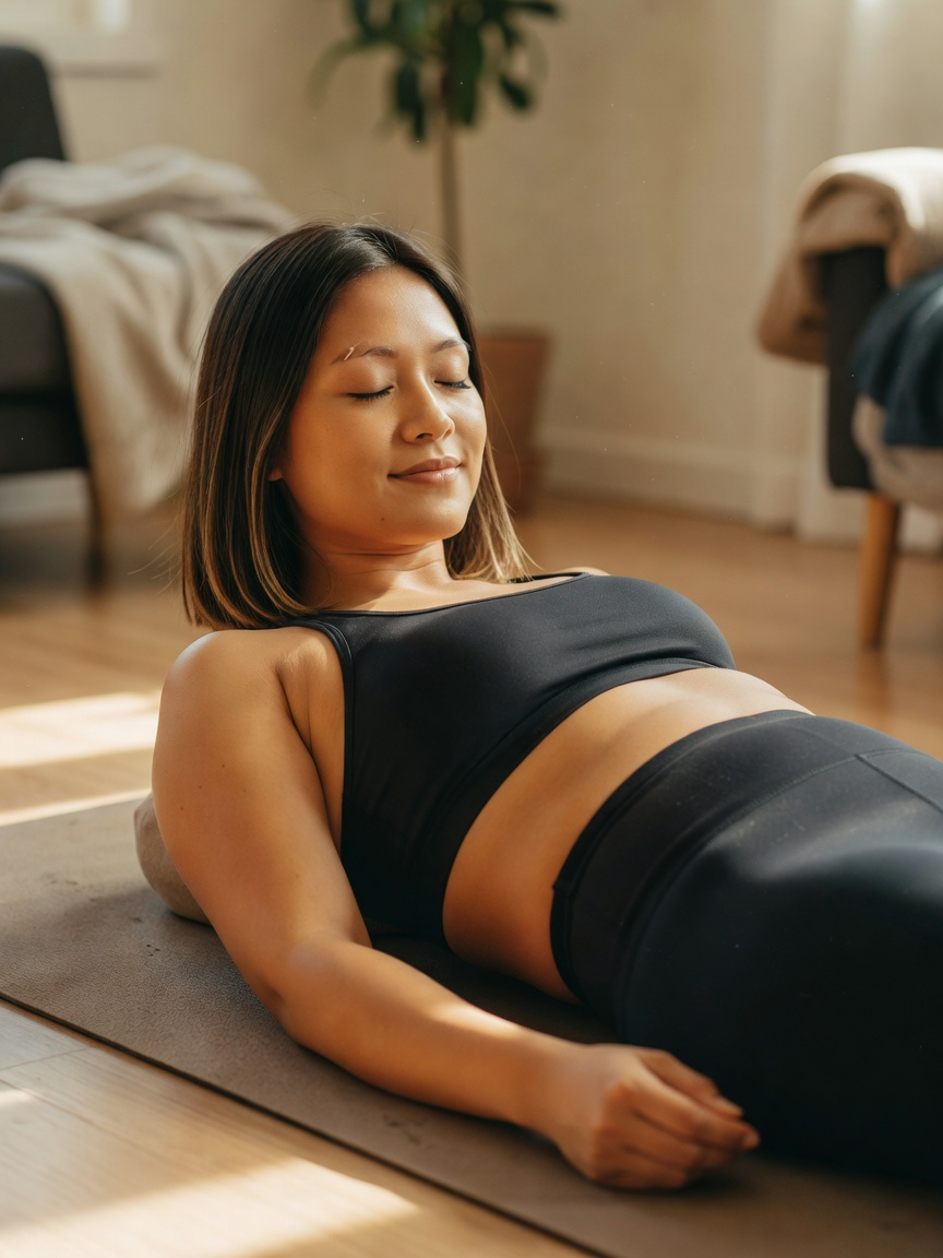 nothing resets the soul like a quiet savasana after chasing the kids and the dog