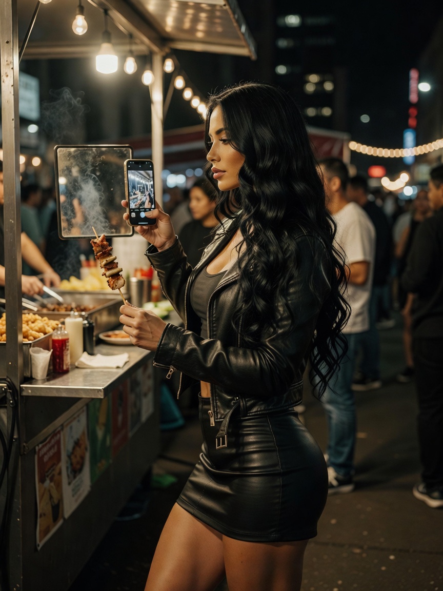 late night cravings hit different when the city lights are this pretty, fueled b