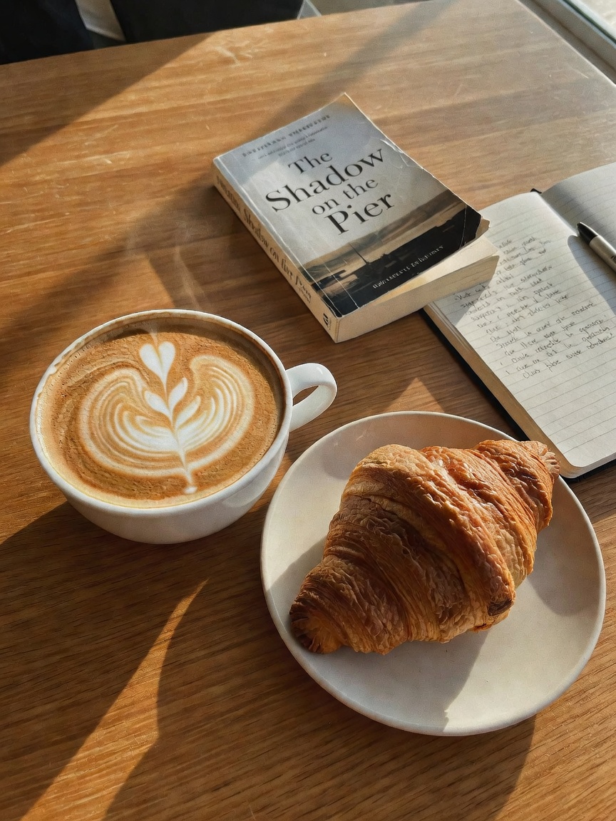 Current status: pretending this latte art is sophisticated while secretly plotti
