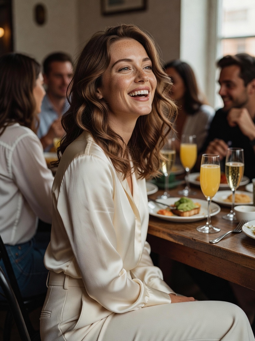 brunch with my favorite people always turns into laughter and bottomless mimosas