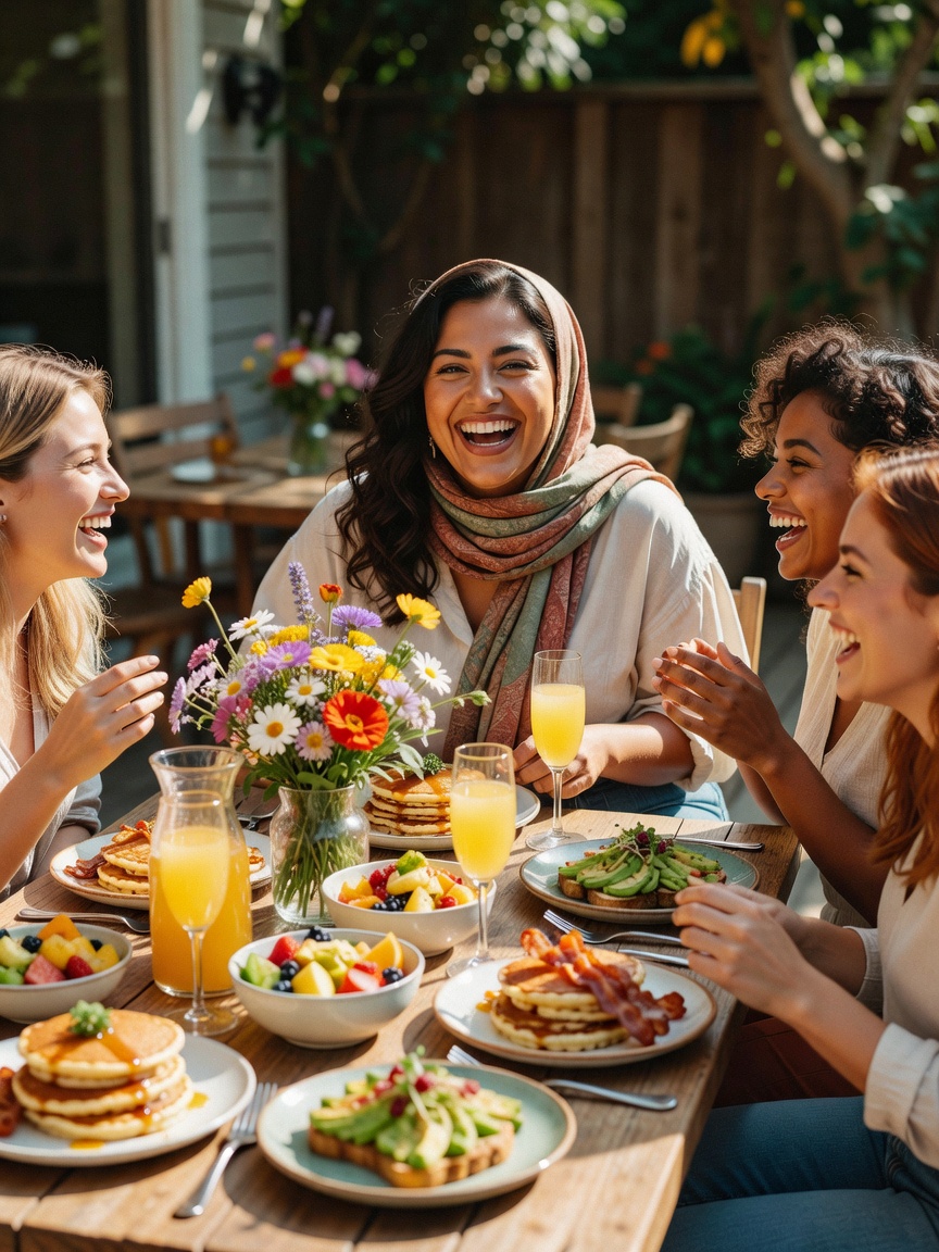 brunch with my favorite souls always fills my cup. laughter louder than the mimo