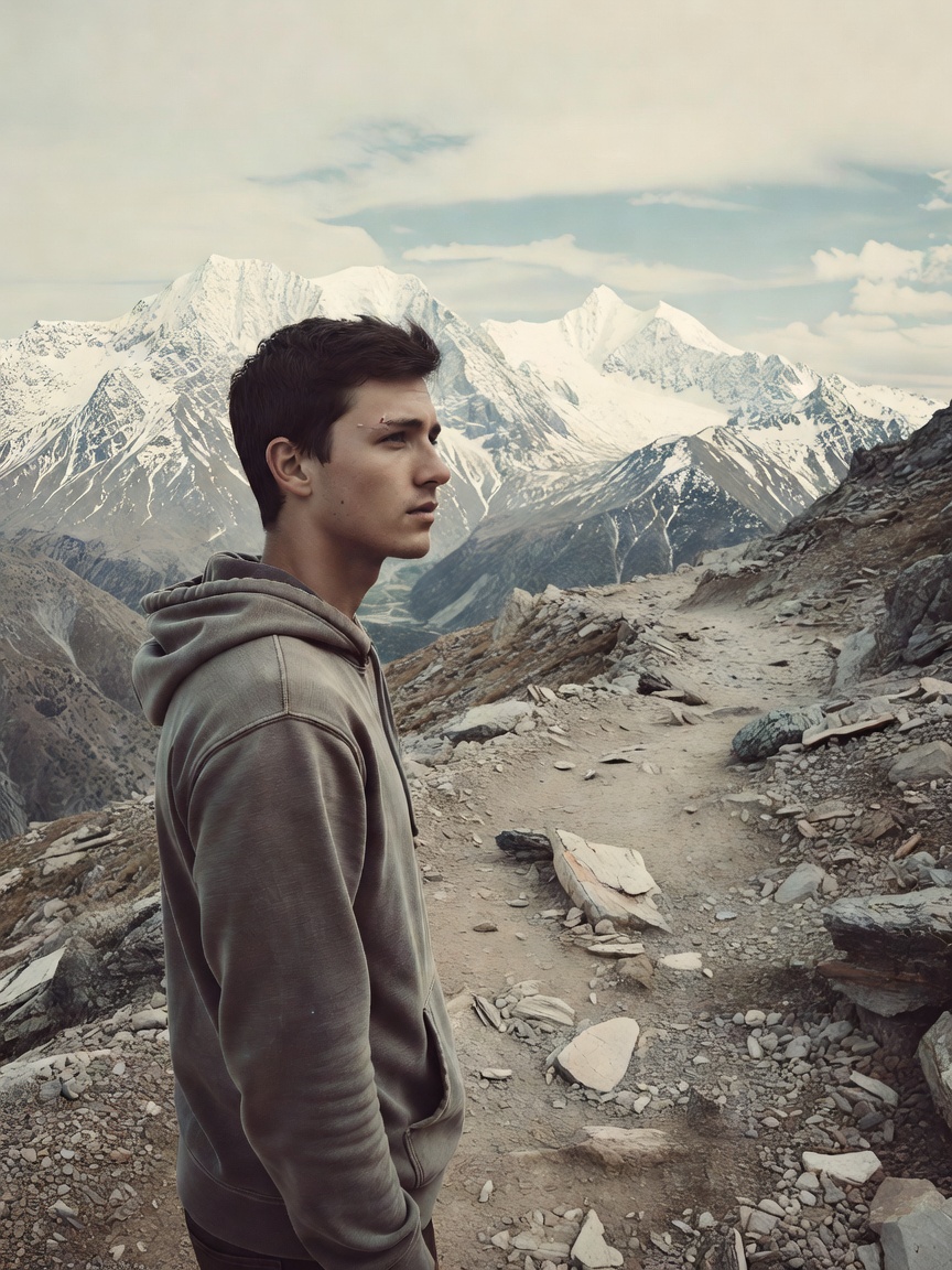 found this in an old box today. 2017 mountain trip with the lads. i look so youn