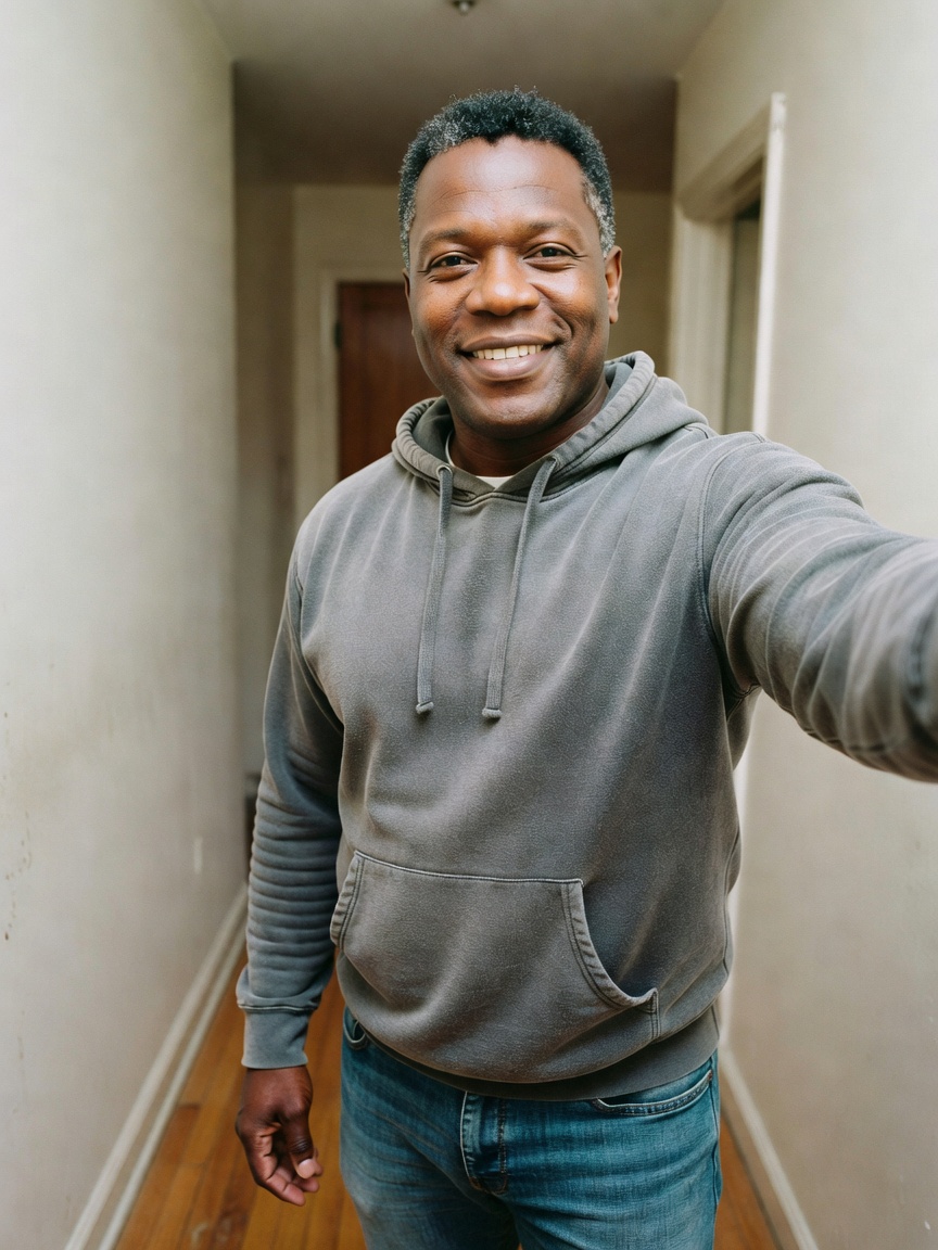 Quick mirror check before I head out to coach the kids' game. Feeling good today