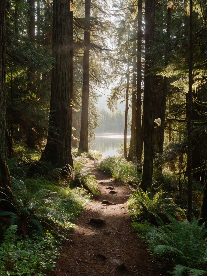 Morning hike paid off with this peaceful view. Nothing beats a quiet trail and f