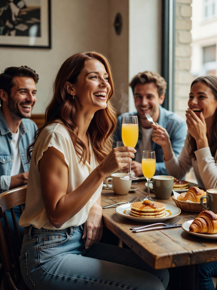 Brunch with the girls always turns into nonstop laughter and bottomless mimosas.
