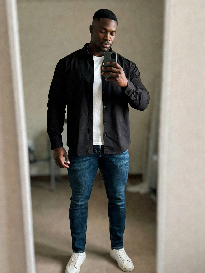 fresh fit for the day ahead. clean lines, good energy, ready to move. what y'all