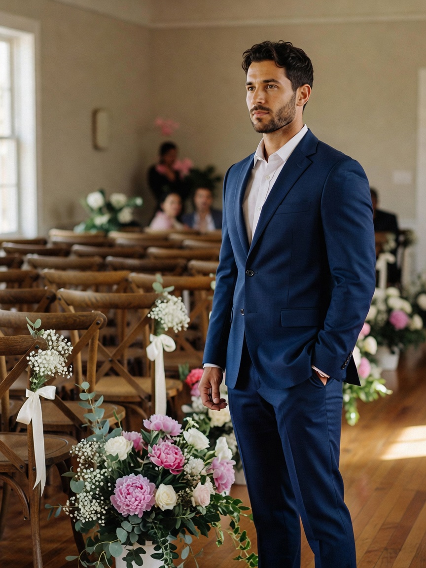 cleaned up nice for my cousin's big day. the setup is beautiful, aisle looking p
