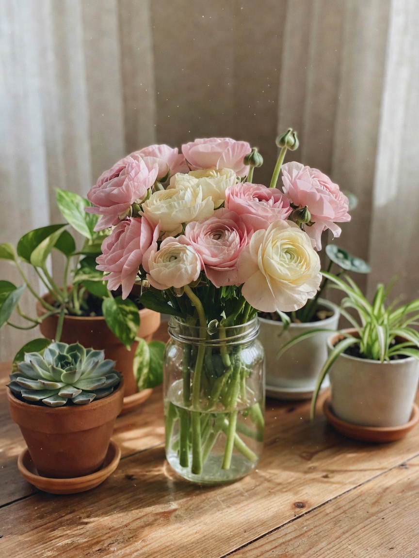 these new ranunculus are absolute perfection. nothing beats fresh flowers and st