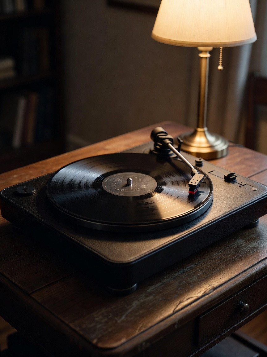 Nothing beats sinking into a new record after a long day. The way the vinyl crac