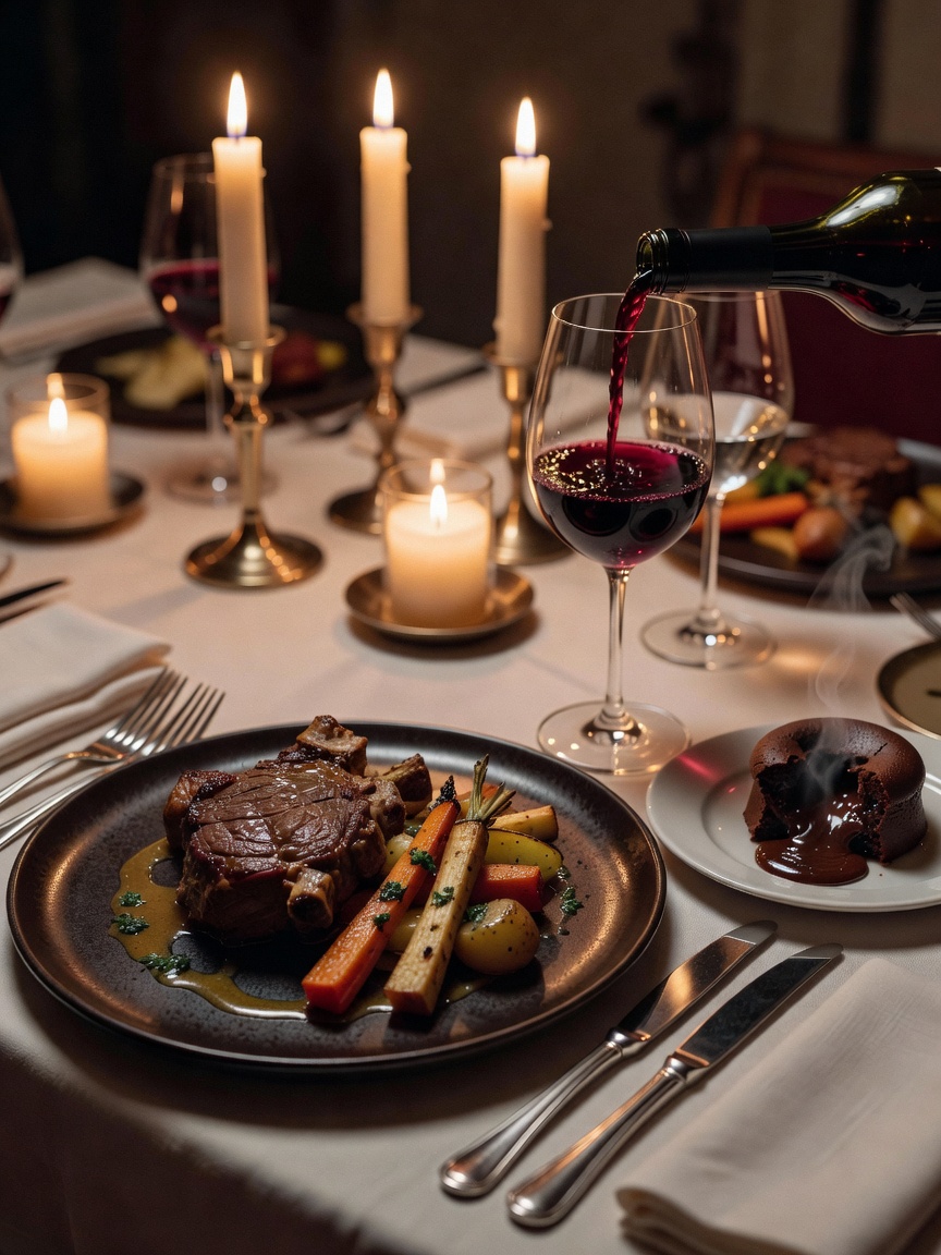 Date night done right. That short rib was falling apart and the wine pour was perfect. Chef really s