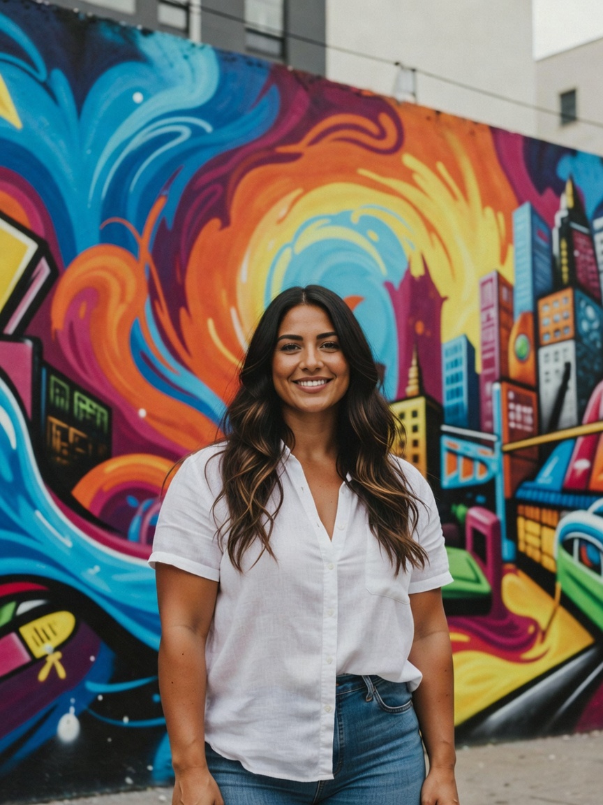 loving these colourful streets today ran into the cutest mural while grabbing co