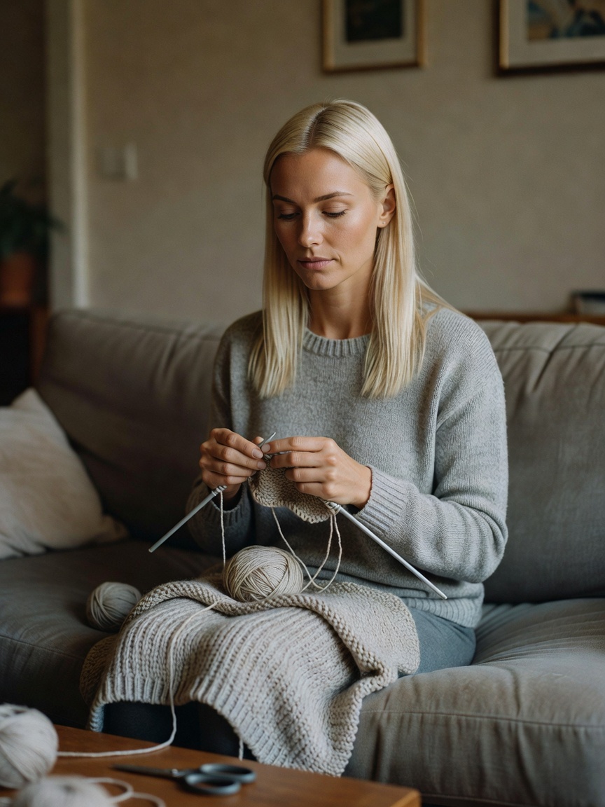 finally making time for my knitting project between school runs and training. it