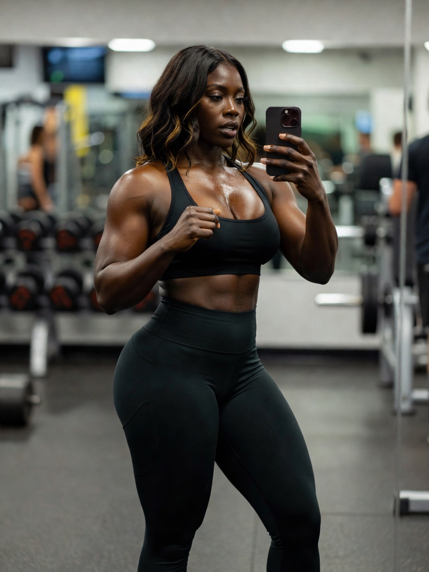 mid leg day and these thighs still looking thick and powerful. sweat never looked so good on me hone