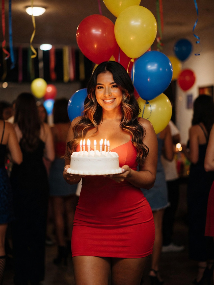 blowing out the candles feeling myself in this dress tonight... age is just a number when you own ev