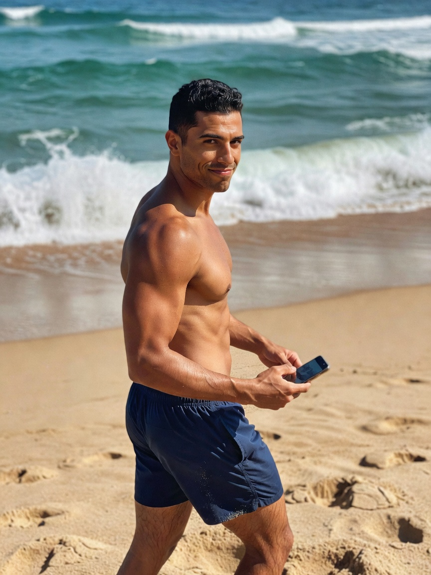 sand between my toes, salt on my skin, and zero plans except looking this good. 