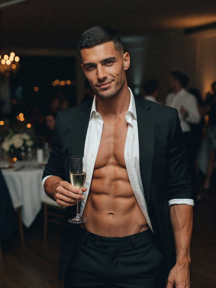 suit up but never button up. nothing like good champagne and better company to remind you why you li