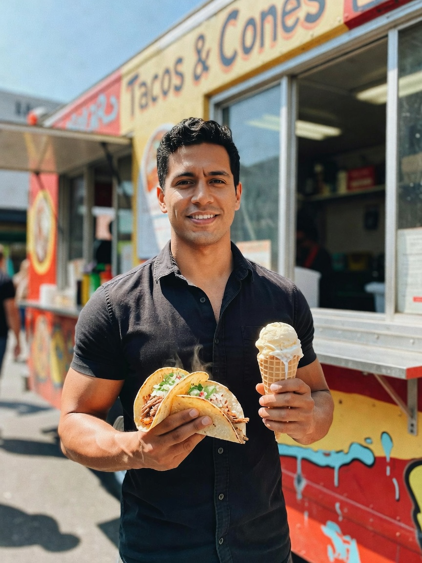 nothing beats grabbing tacos from the truck after a long day. these al pastor ones hit different ton
