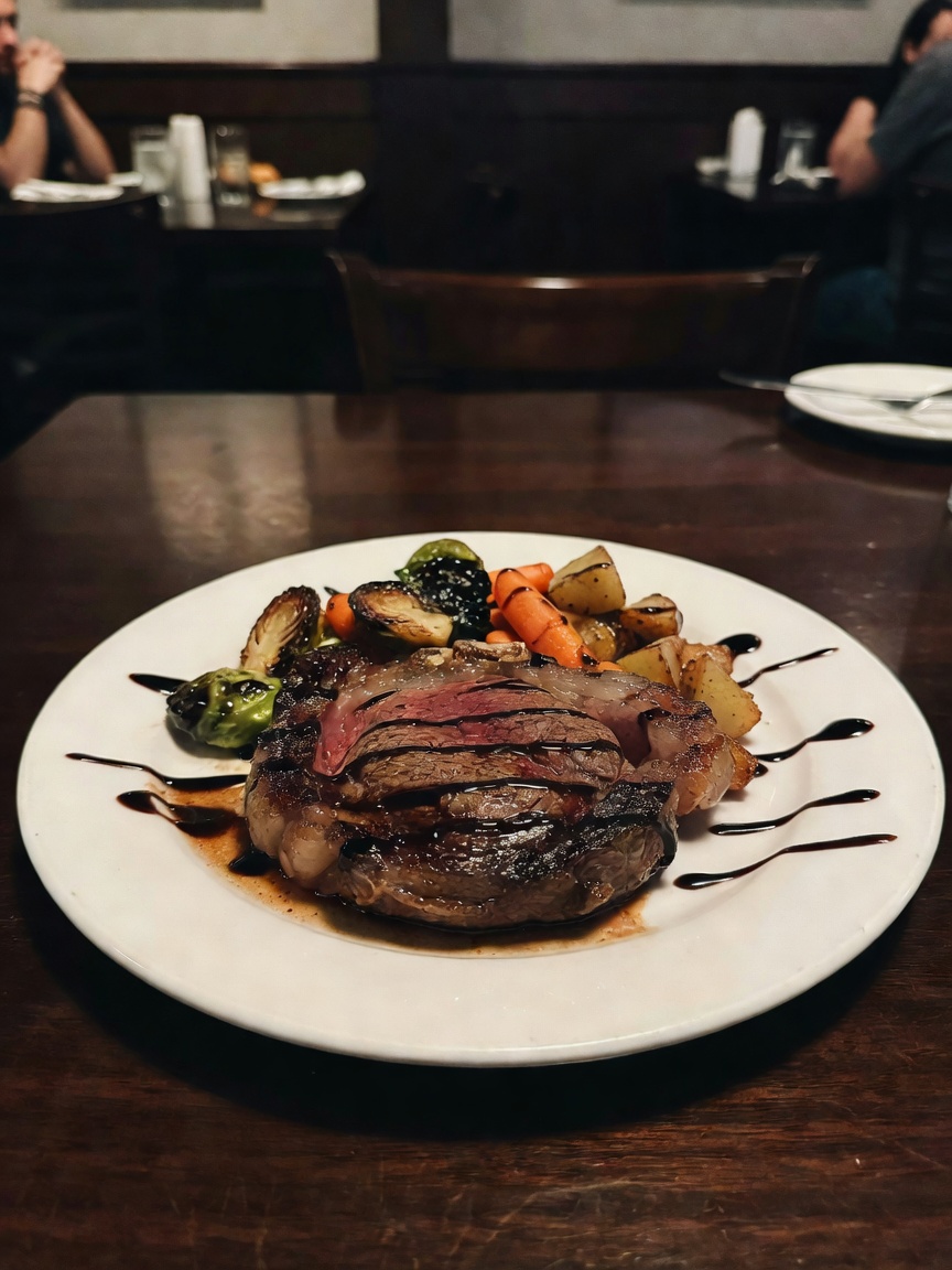 Date night done right. That steak was cooked perfect and the wine pairing was on point. Kobe is gonn