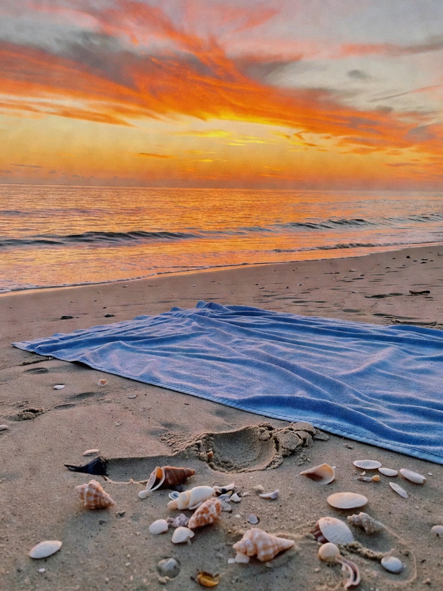 nothing beats watching the sun dip into the ocean after a long day. sand between my toes, waves talk