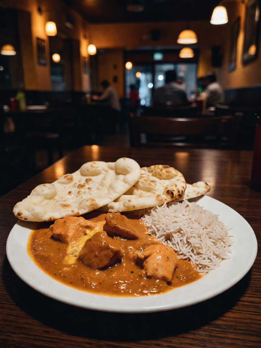 date night done right. the butter chicken was perfect and that chocolate lava ca