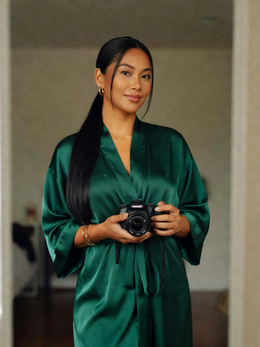 French press news hitting different this morning but this silk set still hits ha