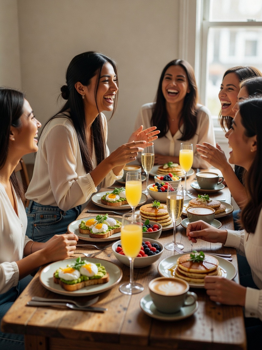 Brunch with the girls always turns into three hours of nonstop talking and laugh