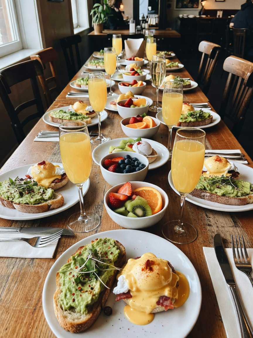 brunch with my favorite humans always turns into pure chaos and laughter... endless mimosas and even