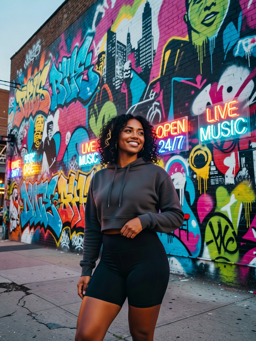 This new mural hit different today! Stopped for a quick dance break with the bea
