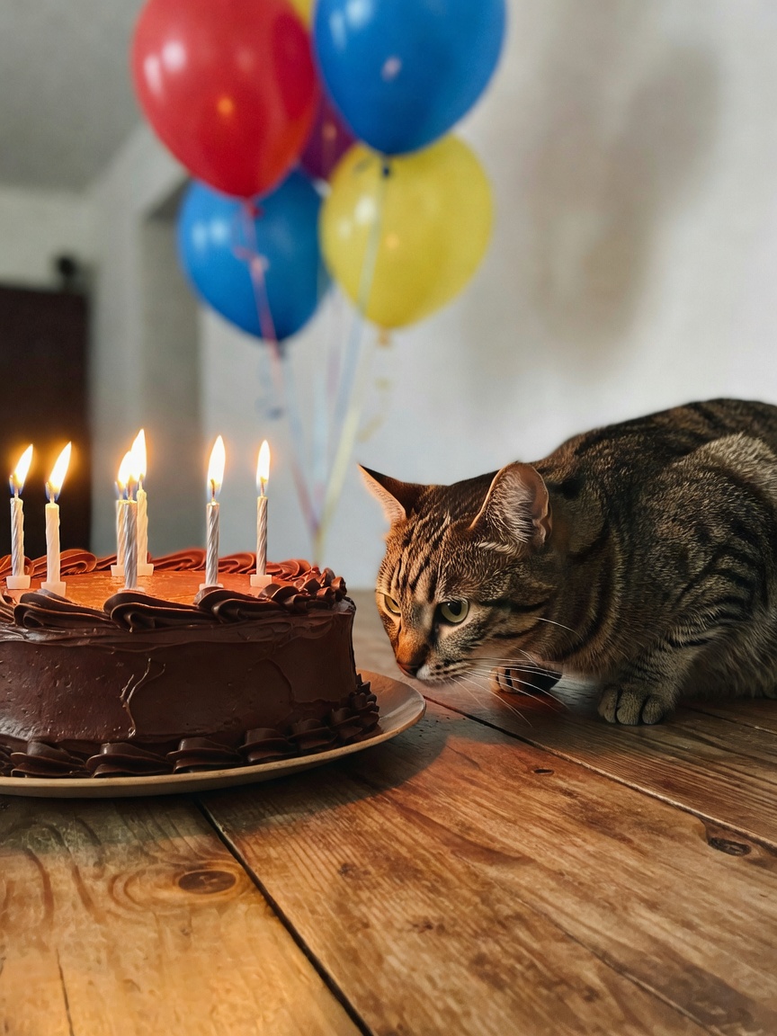 Simba helped me blow out the candles this year. 37 feels pretty good. Thanks for