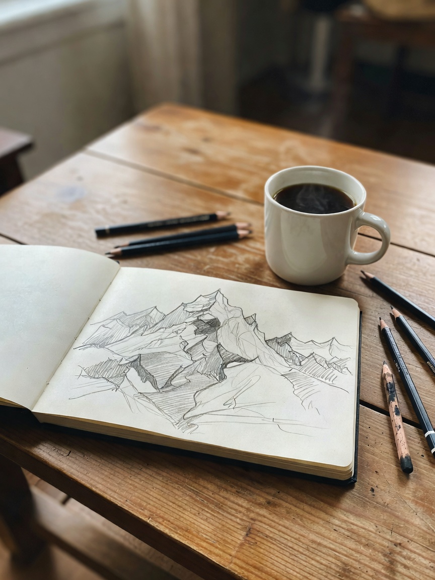 Working on a new sketch while the playlist hits. Nothing fancy but it feels good