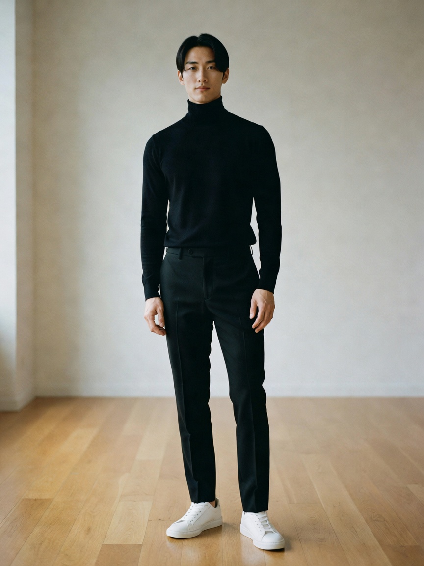Simple monochrome fit for today's meetings. The details make the difference. #oo