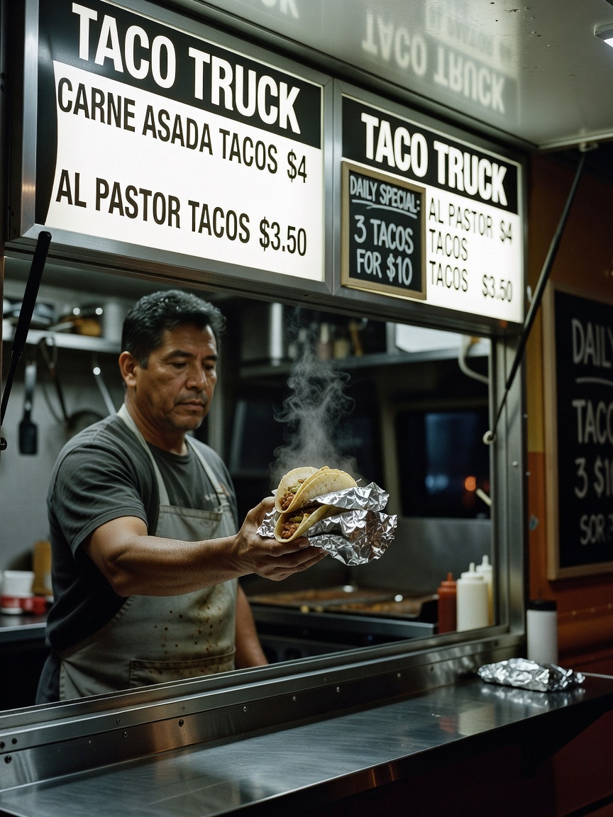Finally tried that truck everyone's been raving about. These tacos somehow made 