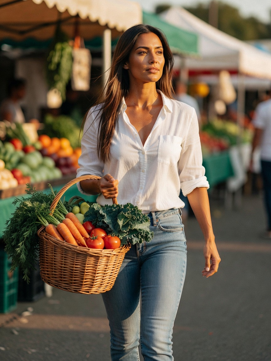 Fresh flowers and the best produce always make my weekend better. Basket is full