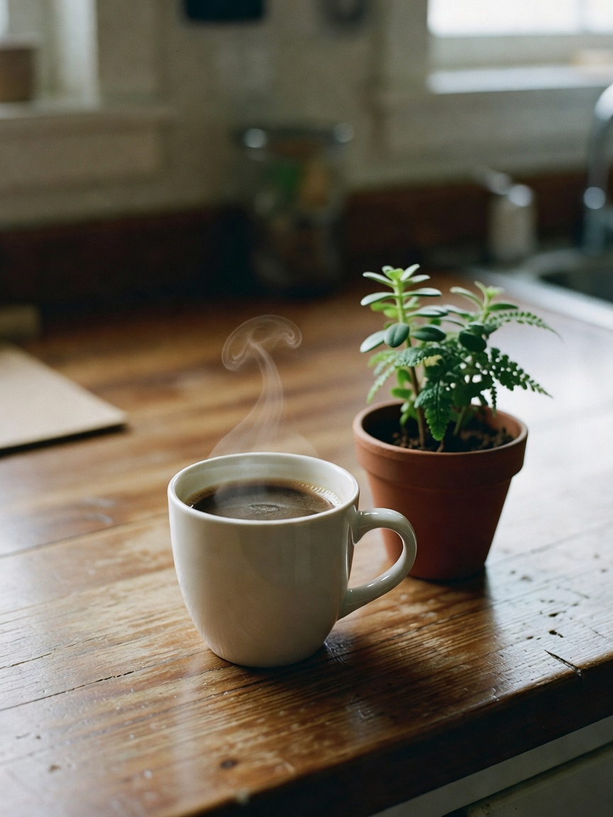 nothing fancy just my favorite kind of slow start. coffee, toast with all the to