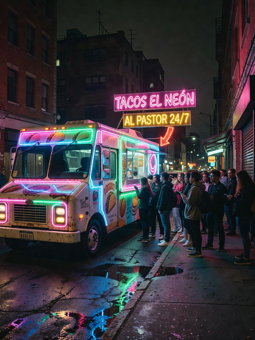 Midnight run for tacos after a long session. Nothing hits like street food at th