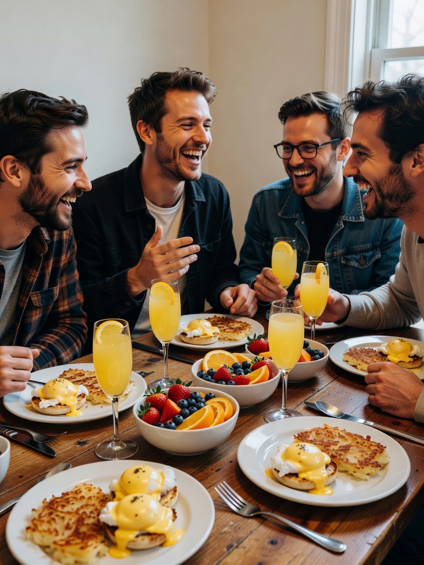 nothing beats catching up with the guys over too many mimosas and even more laughs. good food, bette