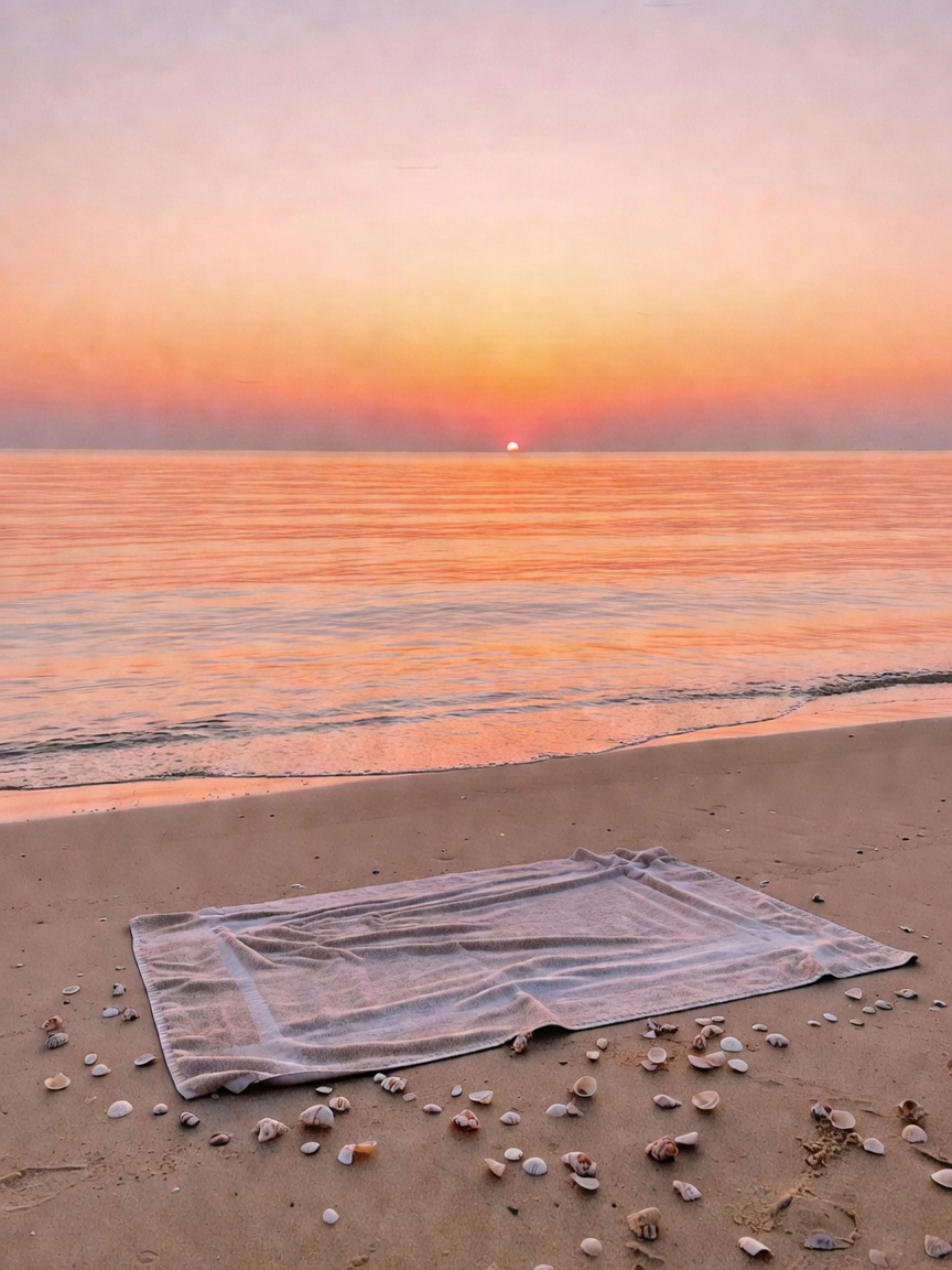 nothing beats watching the sky paint itself at golden hour, toes in the sand and