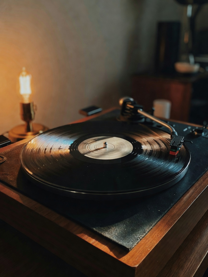 Nothing beats putting on an old record after a long day. Tonight it's some mellow indie vinyl while 