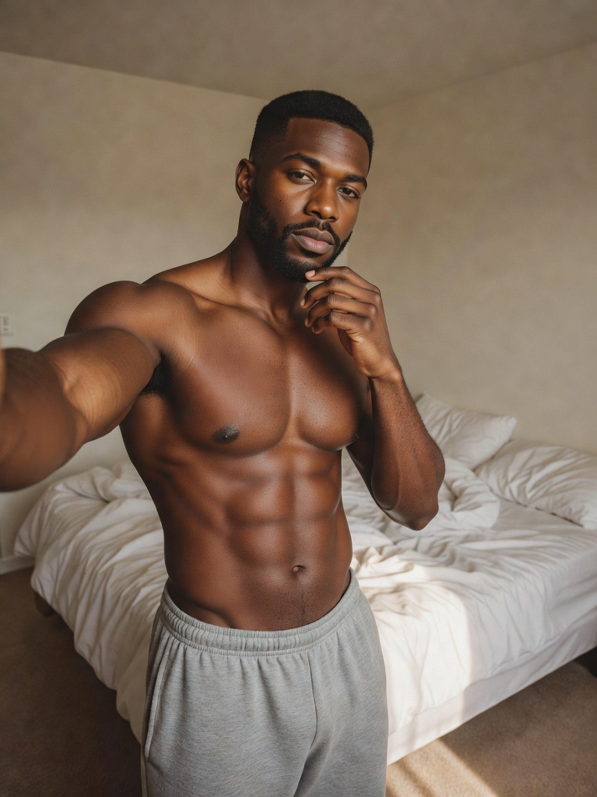 just rolled out the bed looking like this. grey sweats and zero regrets. who else starts their day s