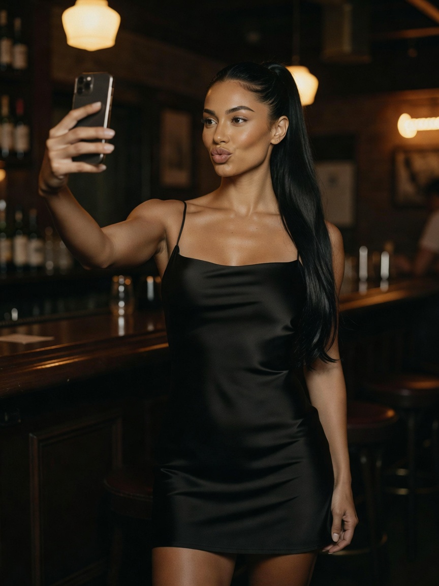 cocktail hour hit different when the dress is this tiny and the confidence is th