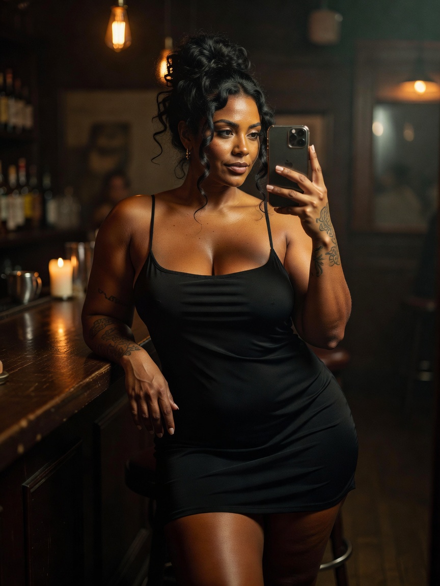 one cocktail and good lighting later and im feeling myself. this slip dress know