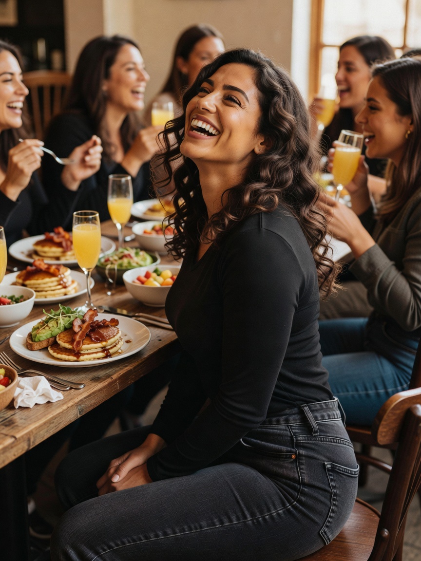 Sunday brunch with the girls is sacred. So much laughter my cheeks hurt. Nothing